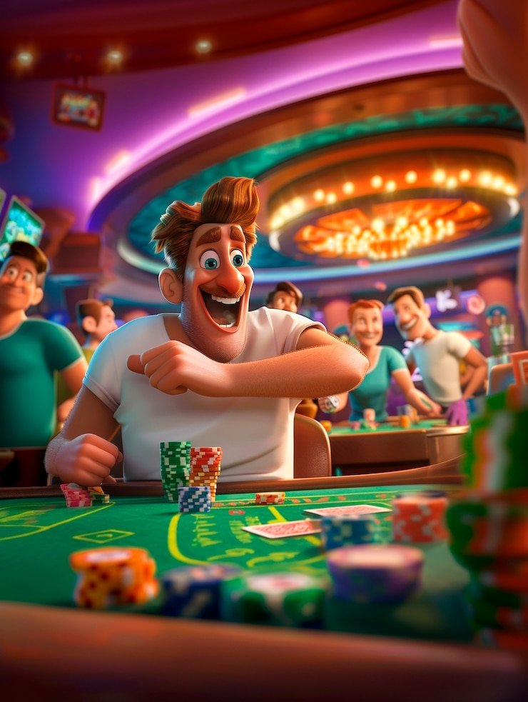 Layar permainan slot Microgaming dengan kontrol taruhan dan tombol putar
